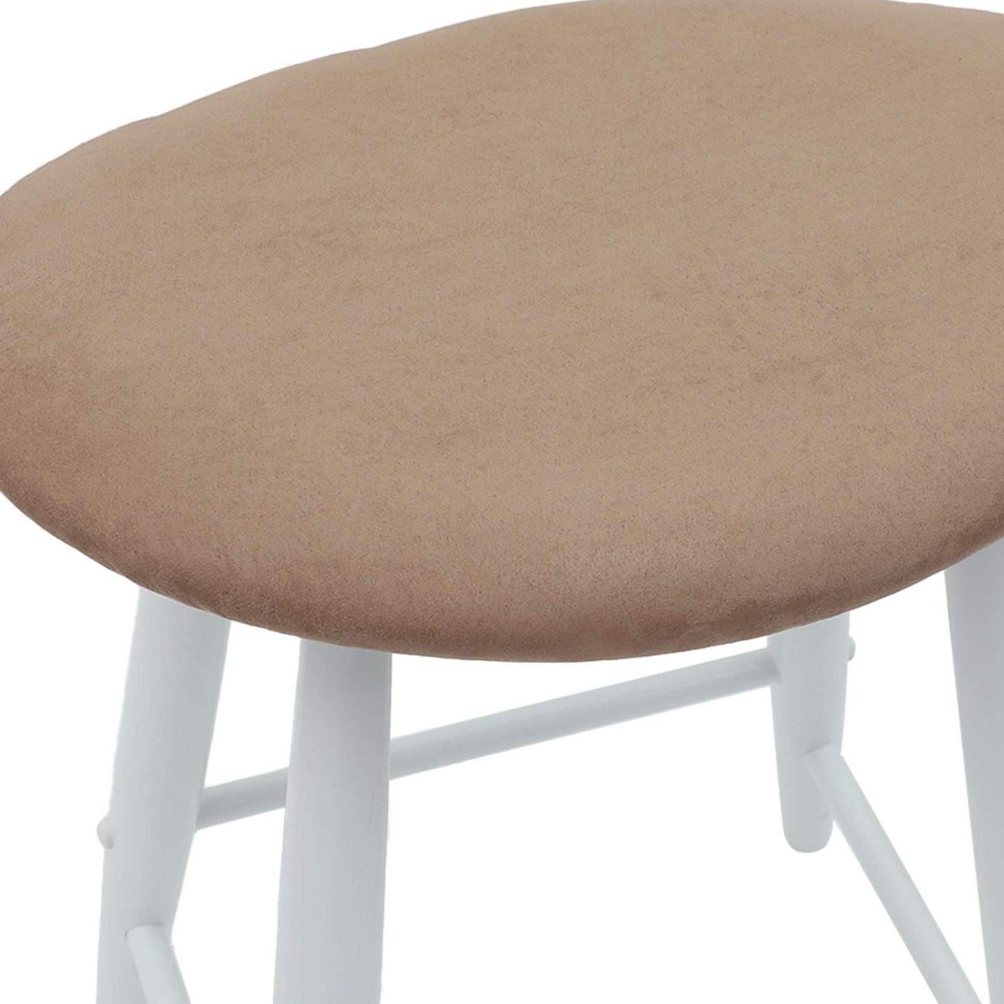 Esszimmerstühle 2 Stk. Massives Gummiholz Weiß 46 x 37 x 63 cm