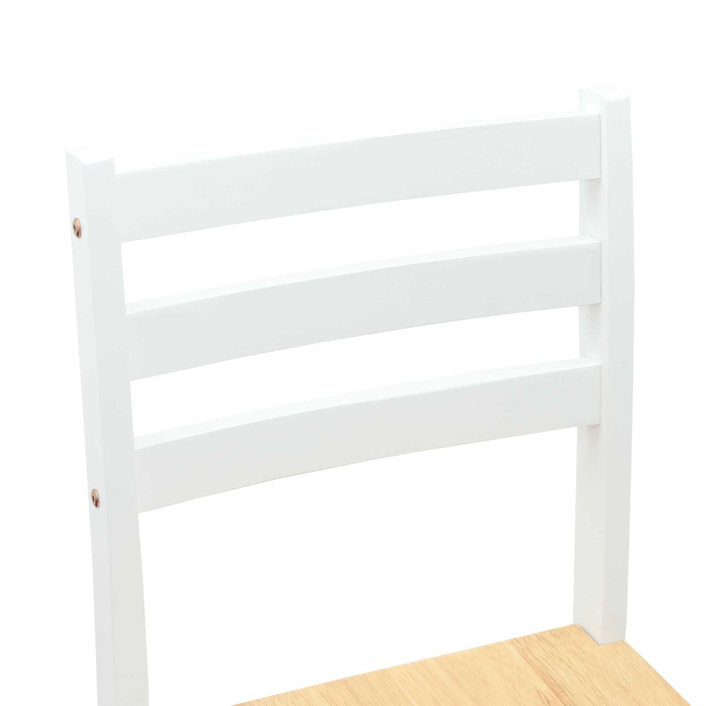 Esszimmerstühle 2 stk. Massives Gummiholz Weiß