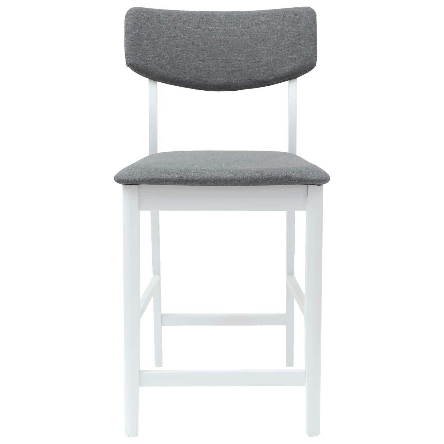 Esszimmerstühle 2 Stk. Massives Gummiholz Weiß 48 x 49 x 95 cm