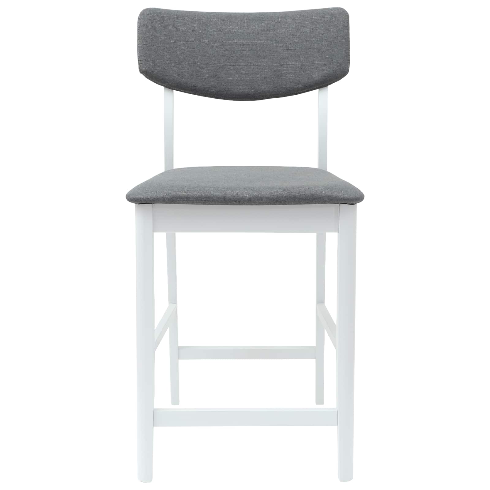 Esszimmerstühle 2 Stk. Massives Gummiholz Weiß 48 x 49 x 95 cm