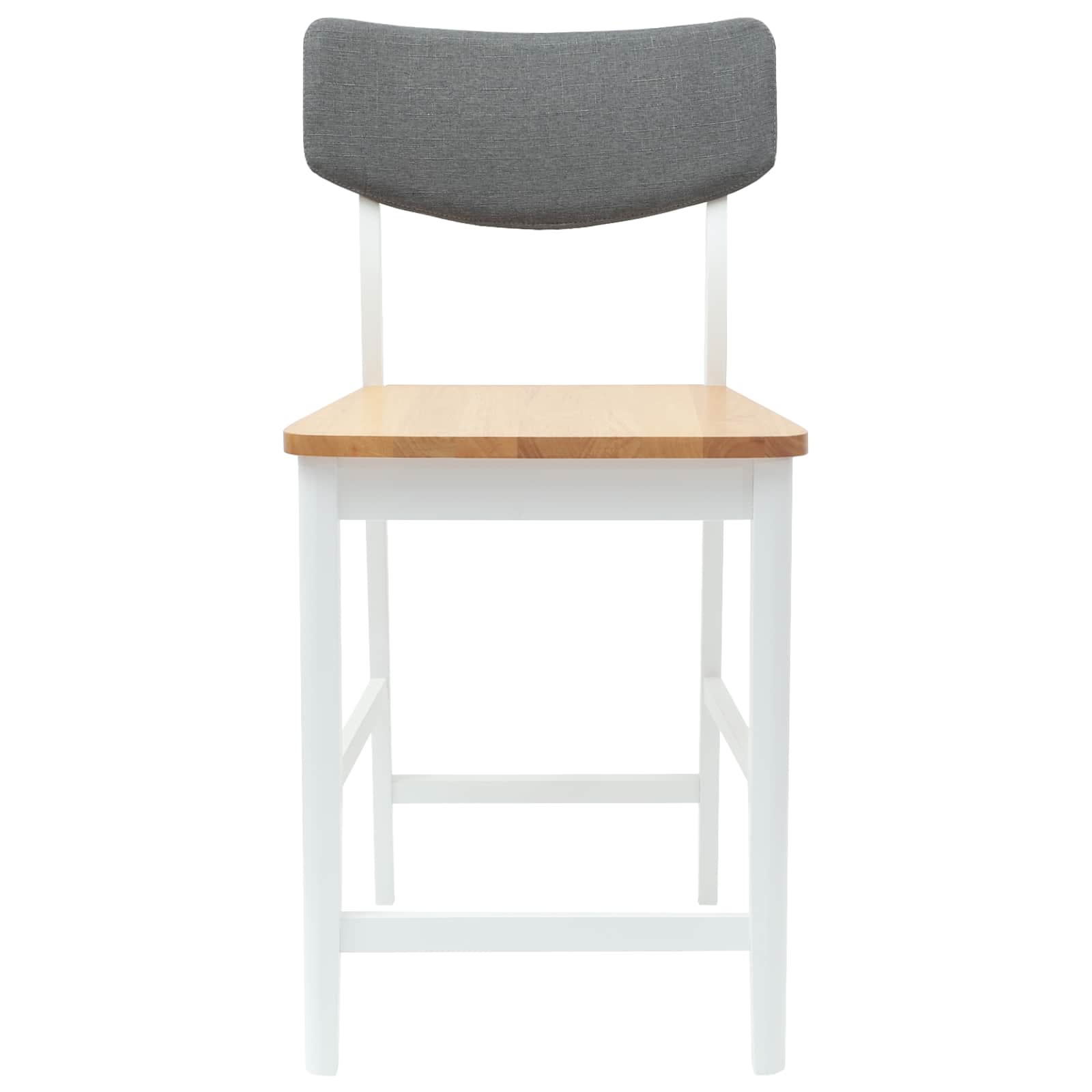 Esszimmerstühle 2 Stk. Massives Gummiholz Weiß 48 x 49 x 95 cm