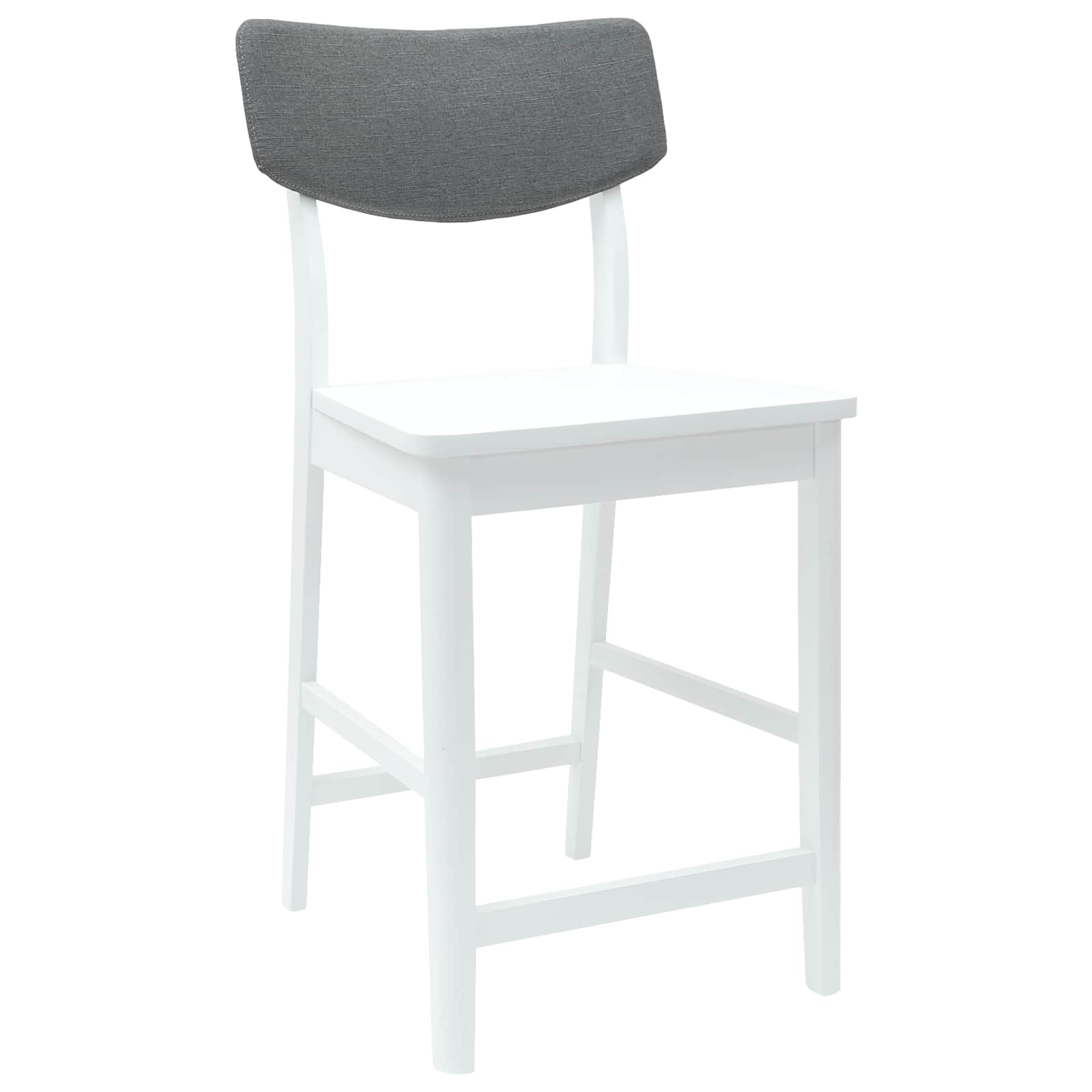 Esszimmerstühle 2 Stk. Massives Gummiholz Weiß 48 x 49 x 95 cm