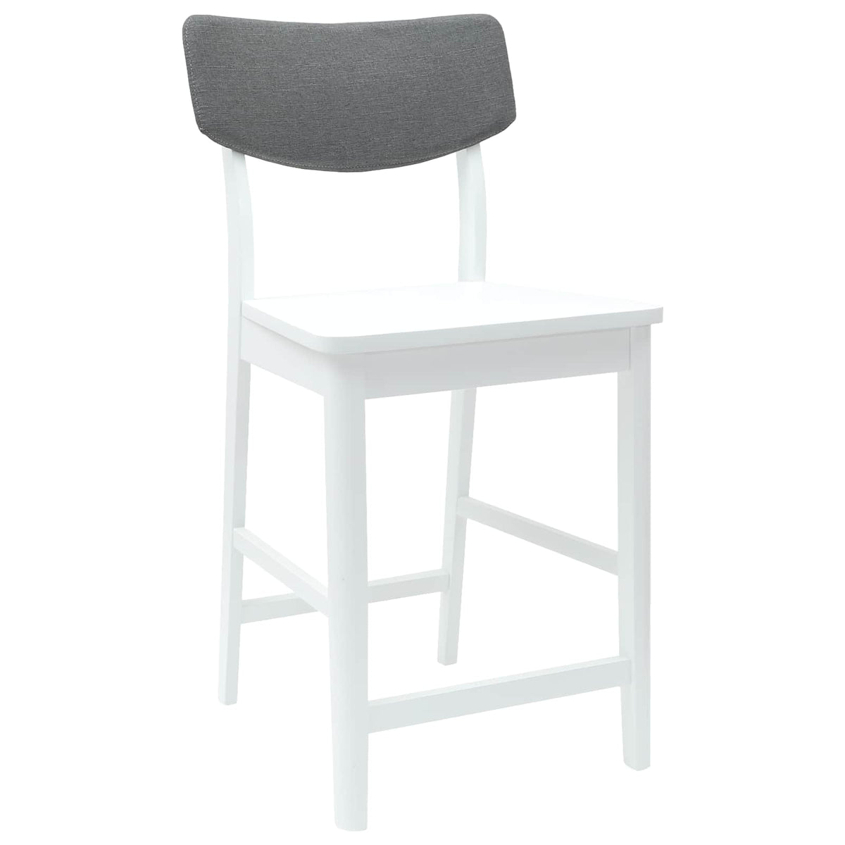 Esszimmerstühle 2 stk. Massives Gummiholz Weiß 48 x 49 x 95 cm