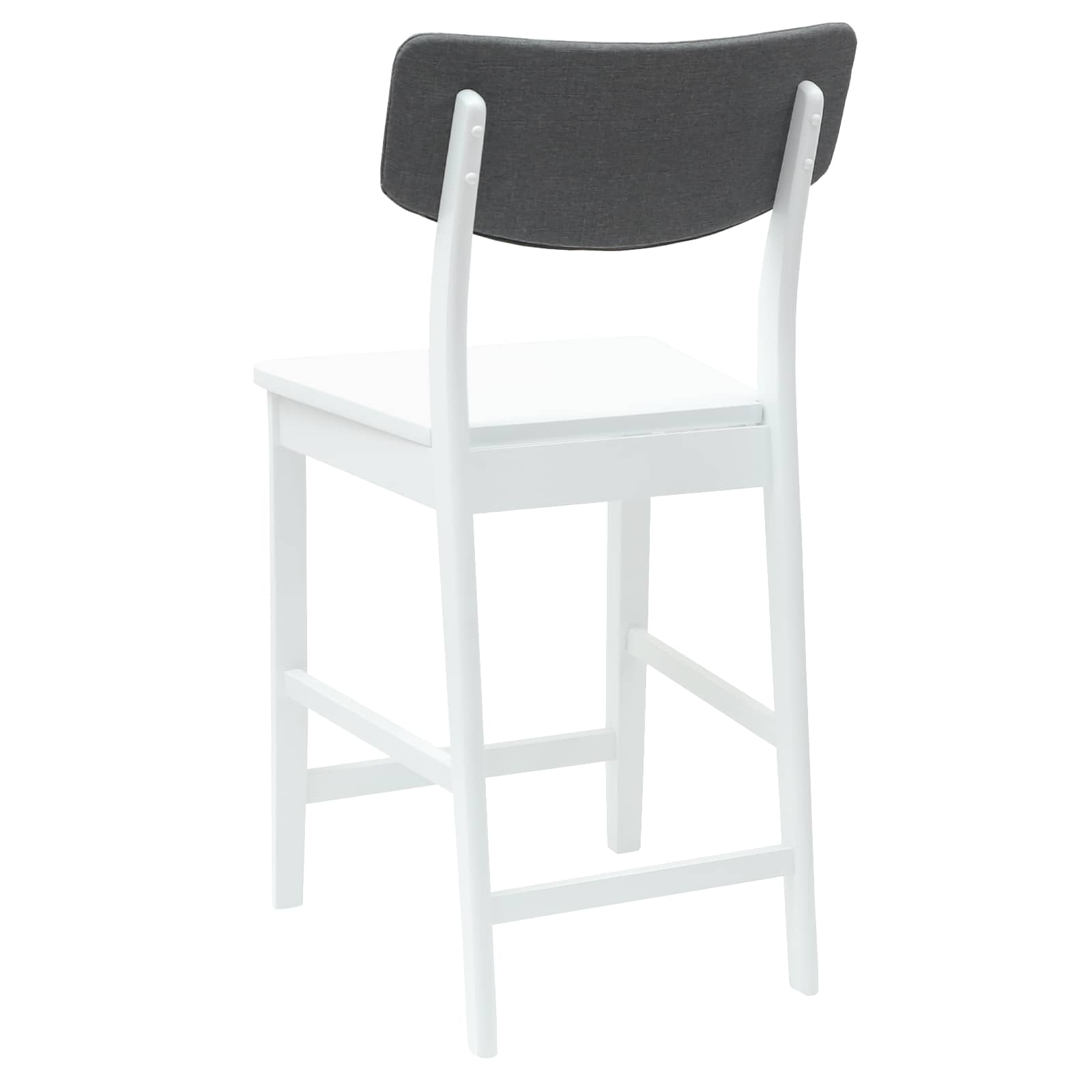 Esszimmerstühle 2 Stk. Massives Gummiholz Weiß 48 x 49 x 95 cm