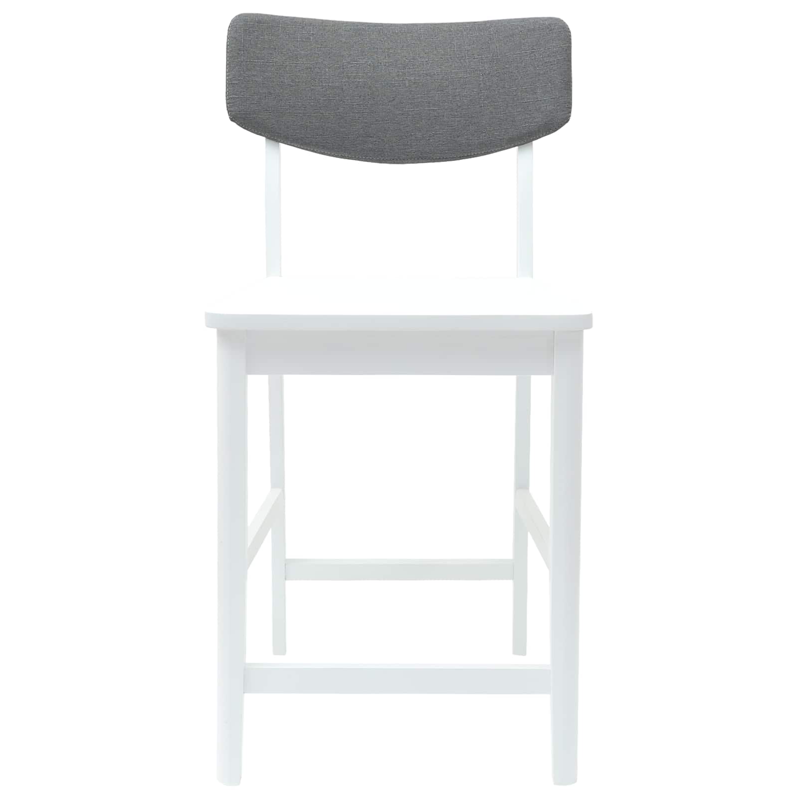 Esszimmerstühle 2 Stk. Massives Gummiholz Weiß 48 x 49 x 95 cm