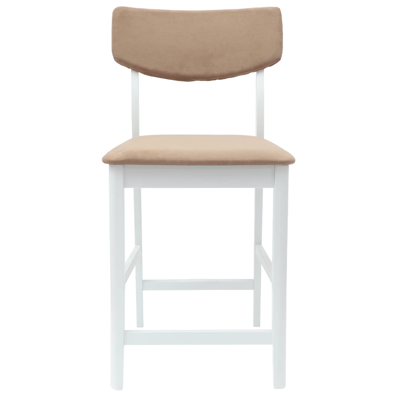 Esszimmerstühle 2 Stk. Massives Gummiholz Weiß 48 x 49 x 95 cm