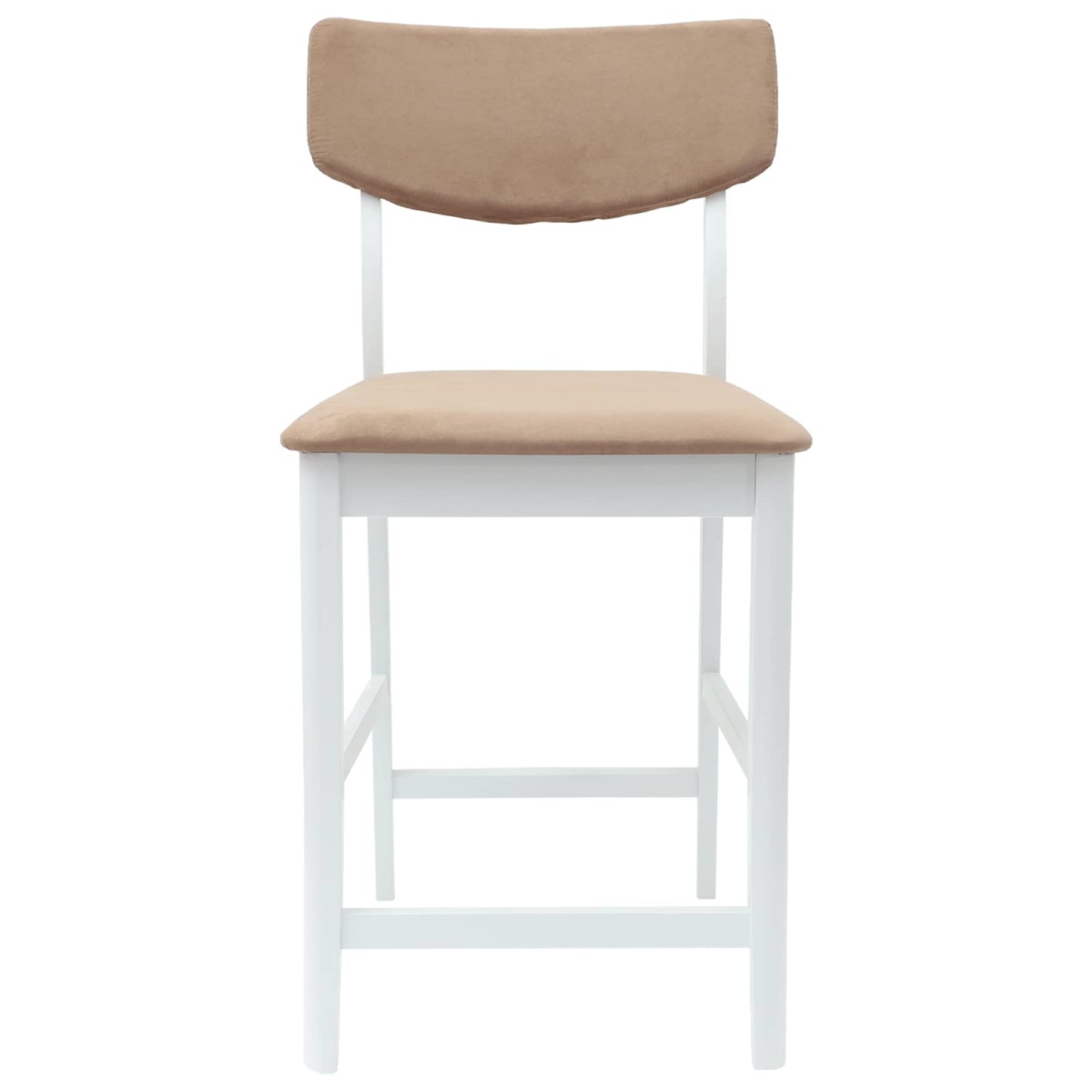 Esszimmerstühle 2 stk. Massives Gummiholz Weiß 48 x 49 x 95 cm