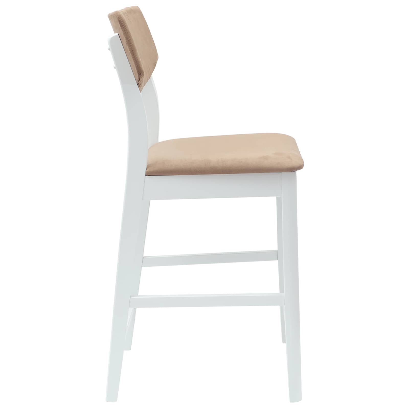 Esszimmerstühle 2 Stk. Massives Gummiholz Weiß 48 x 49 x 95 cm
