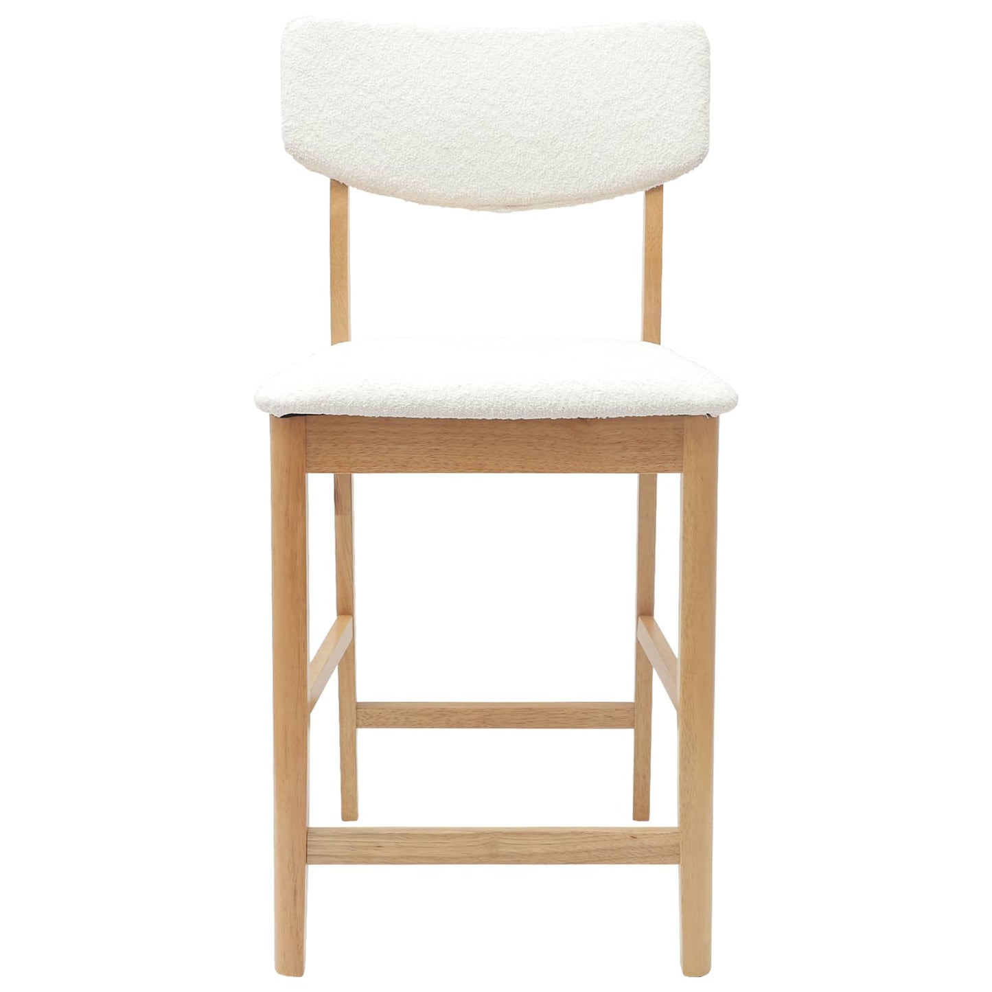 Esszimmerstühle 2 Stk. Massives Gummiholz Natur 48 x 49 x 95 cm