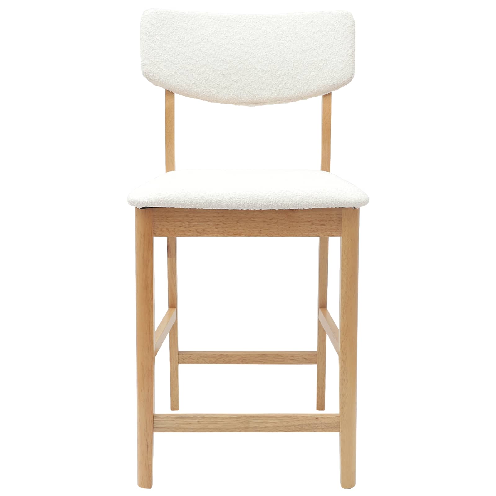 Esszimmerstühle 2 stk. Massives Gummiholz Natur 48 x 49 x 95 cm