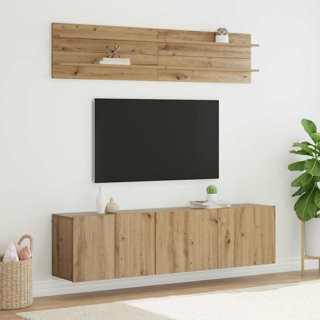 TV-Einheiten 6 stk. Artisan-Eiche Holzwerkstoff