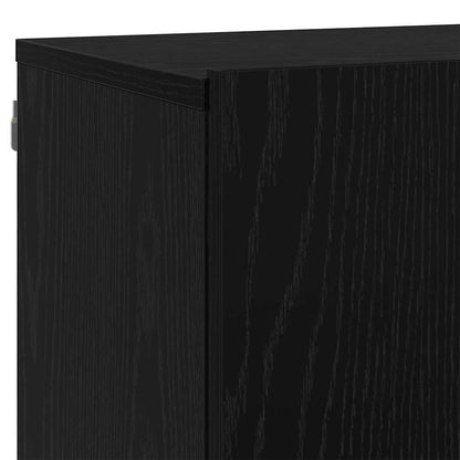 TV-Einheiten 6 stk. Schwarz Eichen-Optik Holzwerkstoff