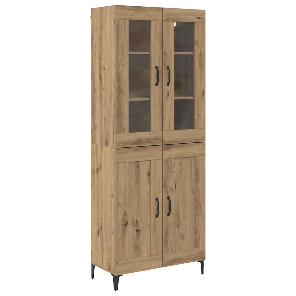 Highboard Artisan-Eiche 69,5 x 34 x 180 cm Holzwerkstoff