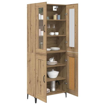 Highboard Artisan-Eiche 69,5 x 34 x 180 cm Holzwerkstoff