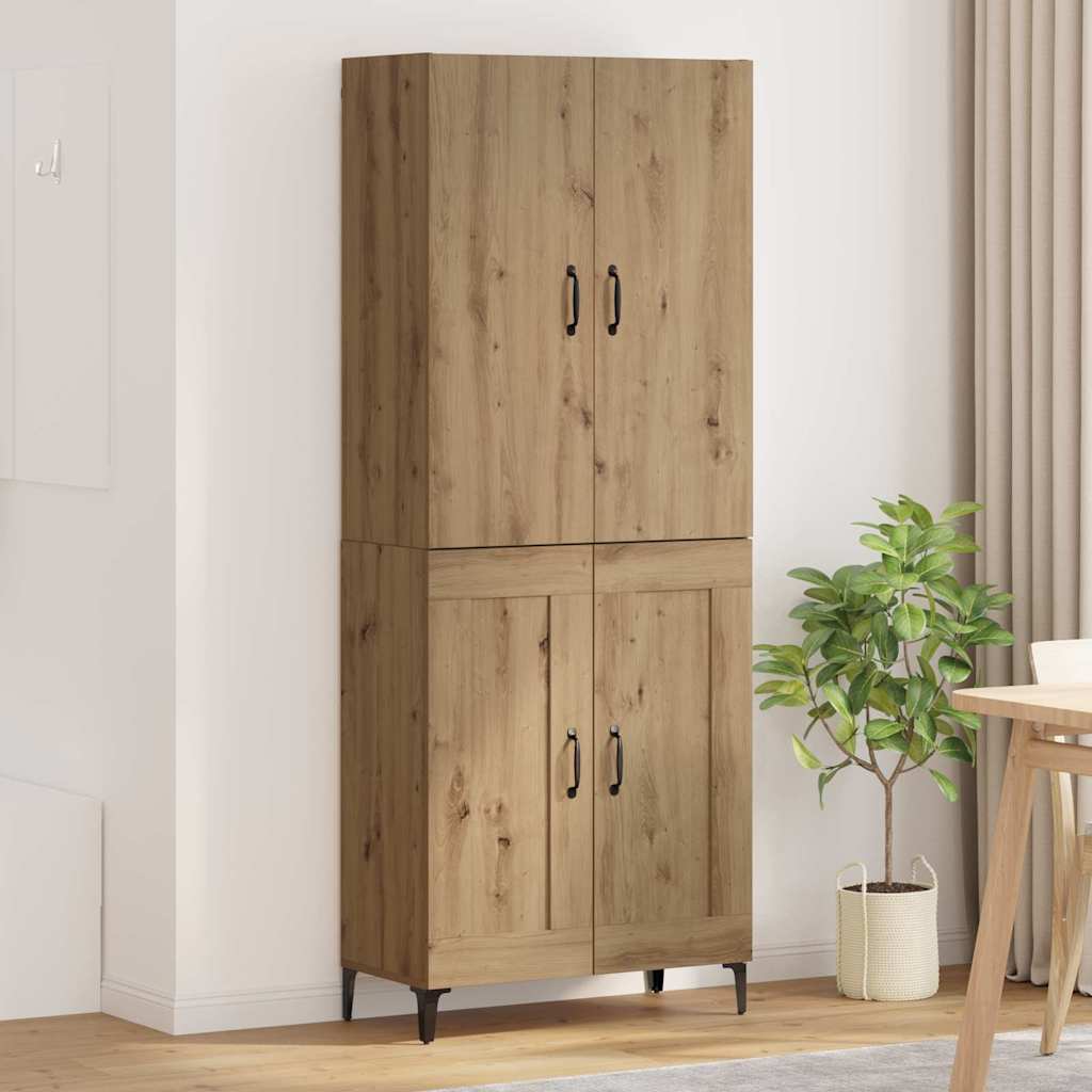 Highboard Artisan-Eiche 69,5 x 34 x 180 cm Holzwerkstoff