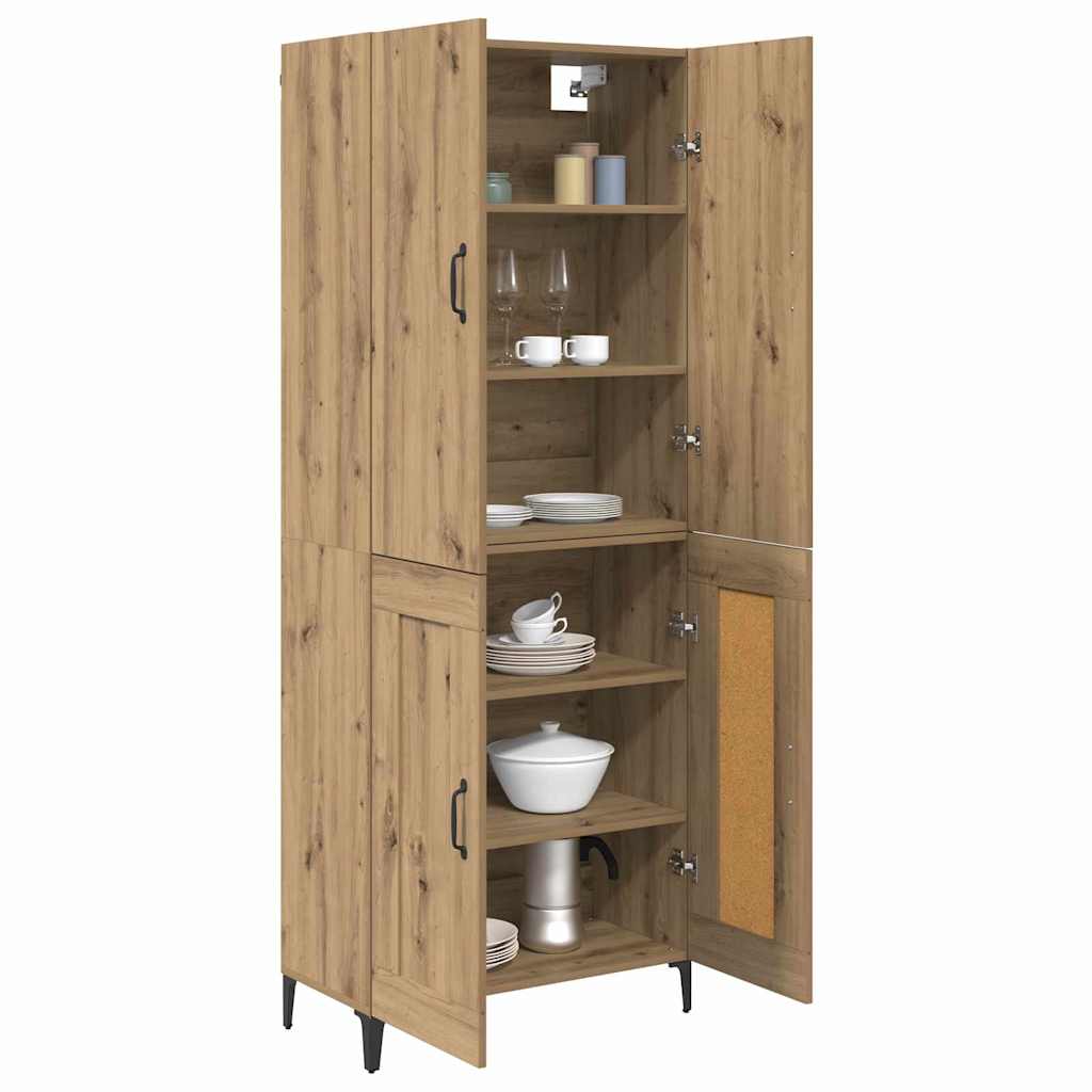 Highboard Artisan-Eiche 69,5 x 34 x 180 cm Holzwerkstoff