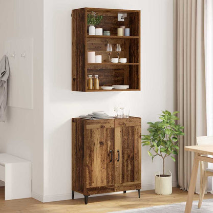 Highboard 2 stk. Altholz 69,5 x 34 x 180 cm Holzwerkstoff