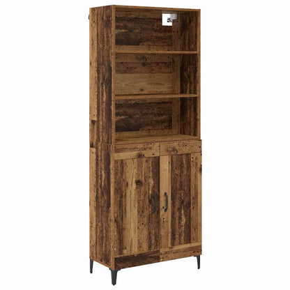 Highboard 2 stk. Altholz 69,5 x 34 x 180 cm Holzwerkstoff