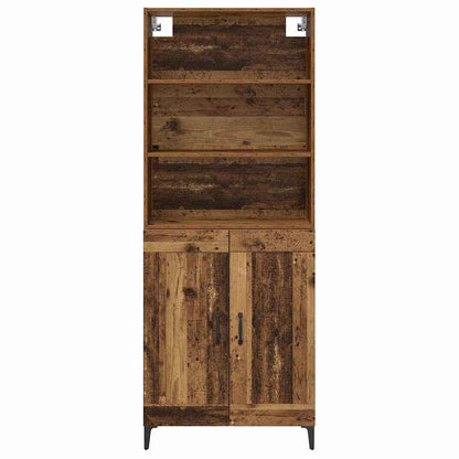 Highboard 2 stk. Altholz 69,5 x 34 x 180 cm Holzwerkstoff