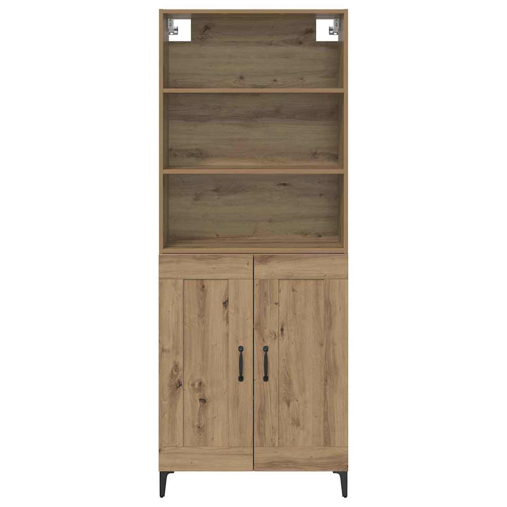 Highboard 2 stk. Artisan-Eiche 69,5 x 34 x 180 cm Holzwerkstoff