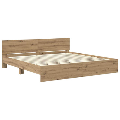 Bettrahmen Artisan-Eiche 180 x 200 cm Holzwerkstoff