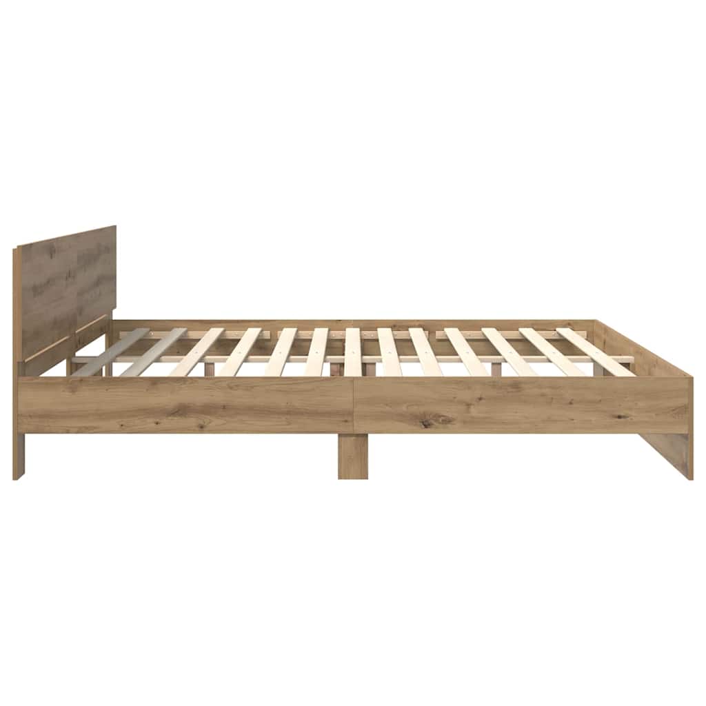 Bettrahmen Artisan-Eiche 180 x 200 cm Holzwerkstoff