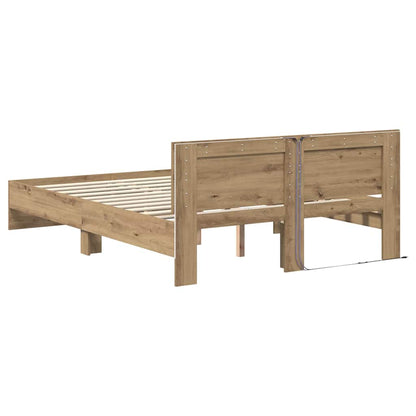 Bettrahmen Artisan-Eiche 140 x 200 cm Holzwerkstoff