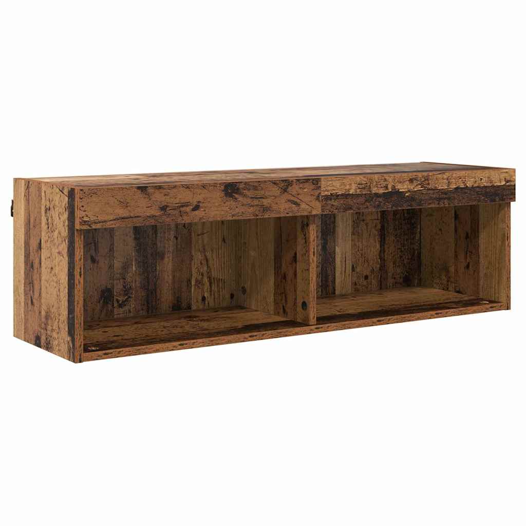 TV-Wandregal-Set 5 stk. Altholz Holzwerkstoff