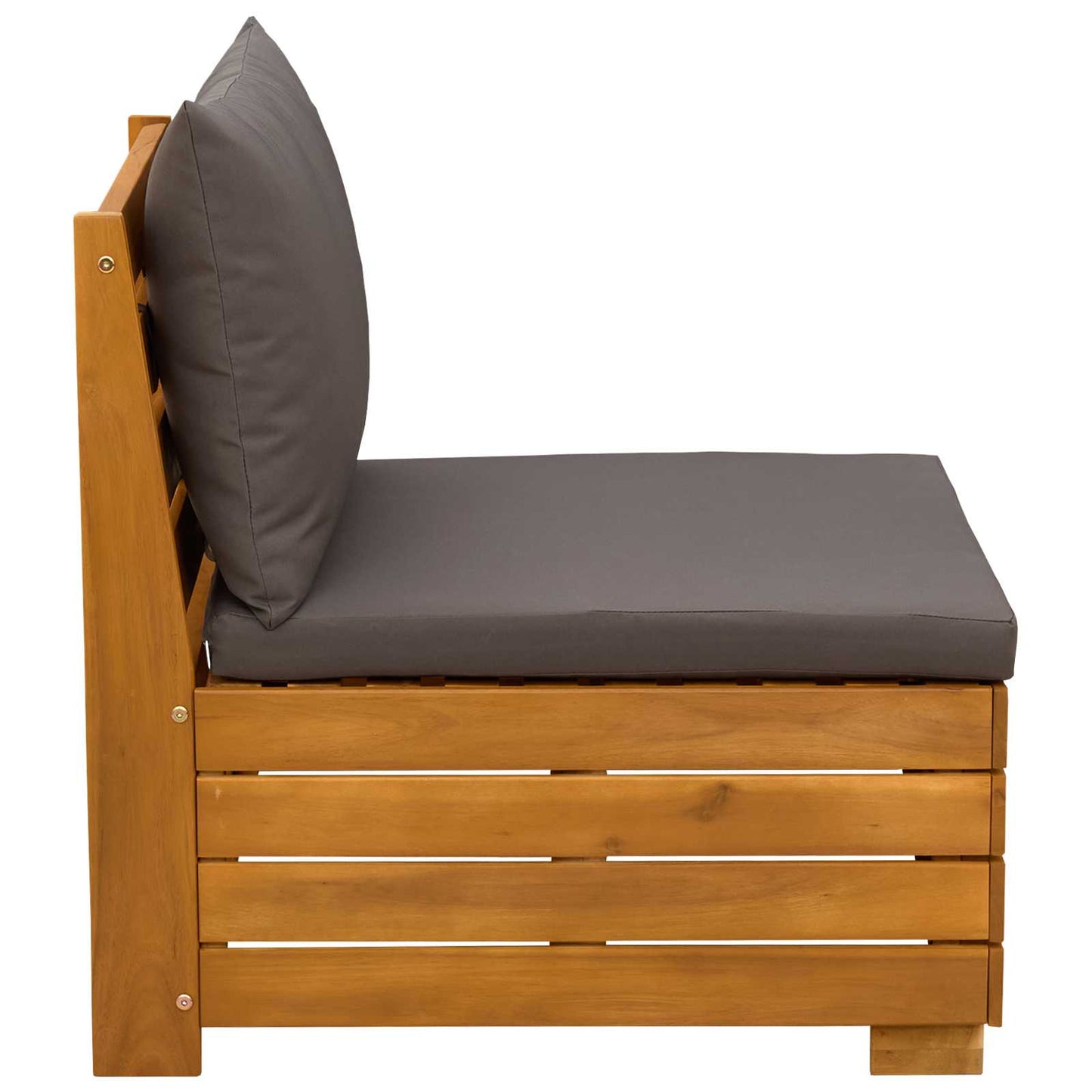 Garten Mittelssofa Massivholz Akazie Braun
