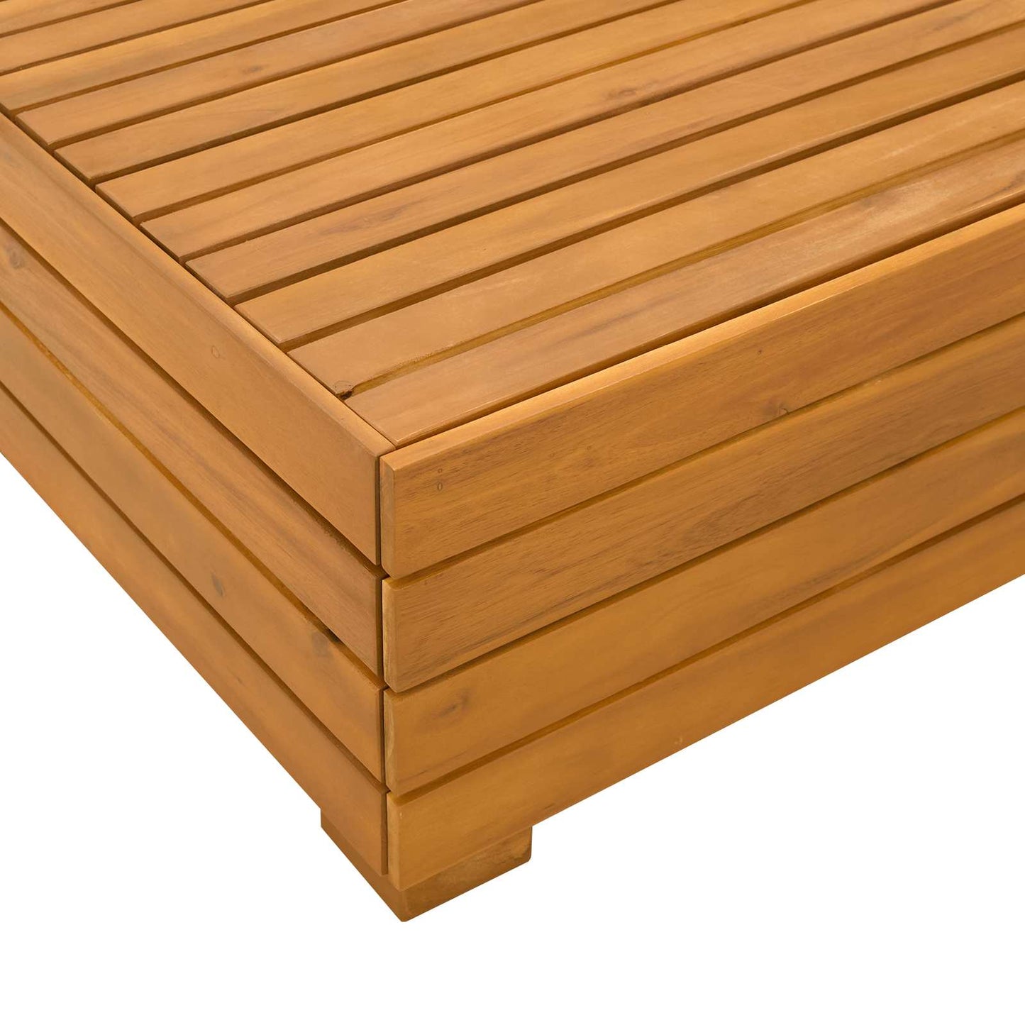 2 Stück Garten-Lounge-Set Massivholz Akazie Braun