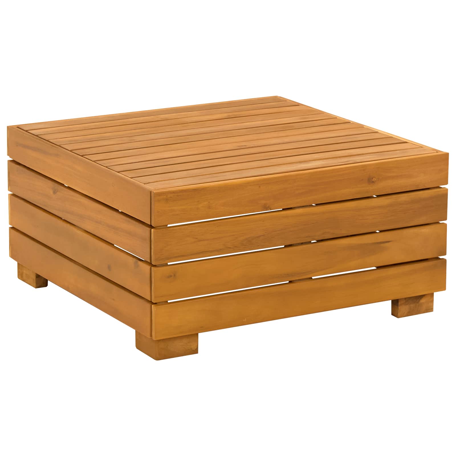 2 Stück Garten-Lounge-Set Massivholz Akazie Braun