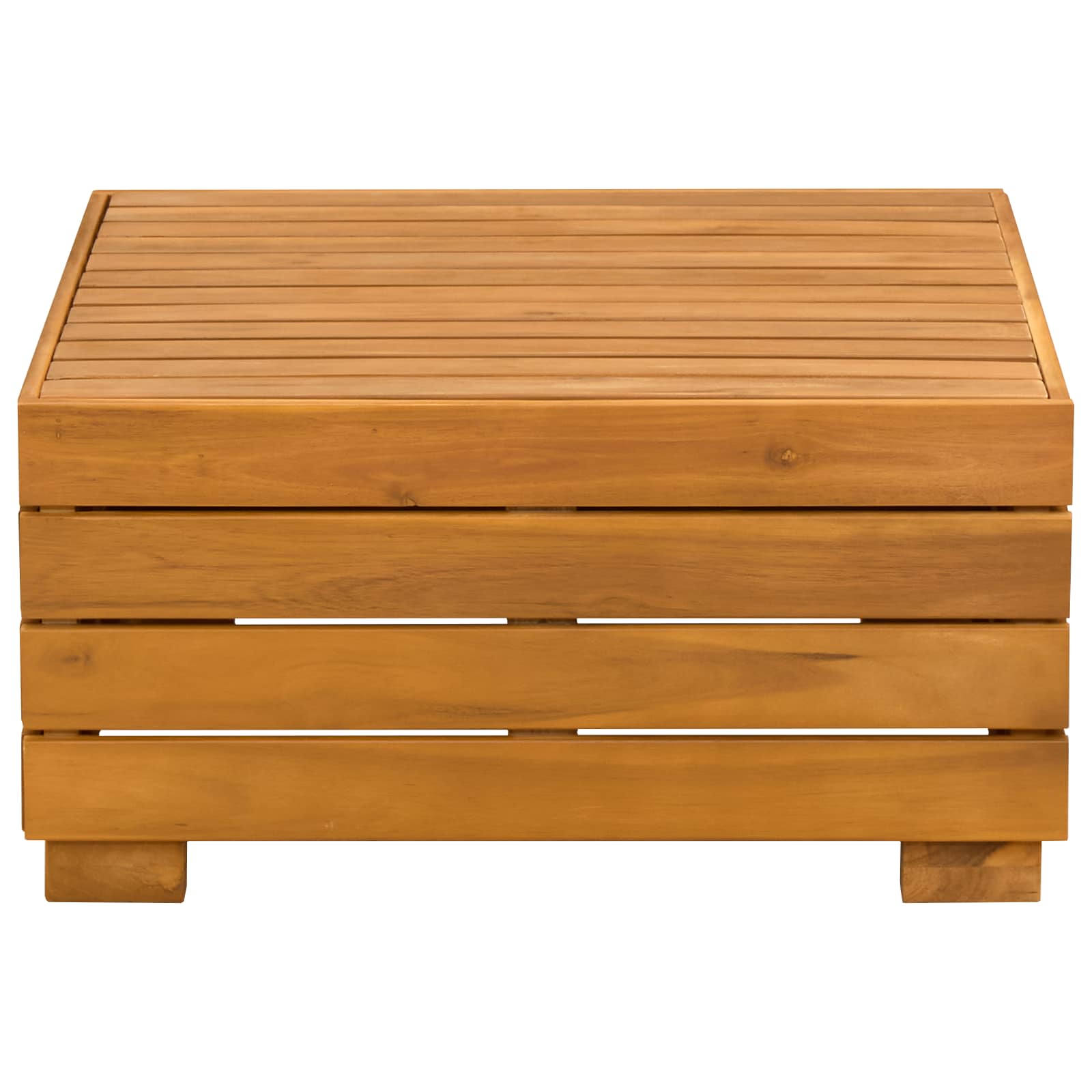 2 Stück Garten-Lounge-Set Massivholz Akazie Braun