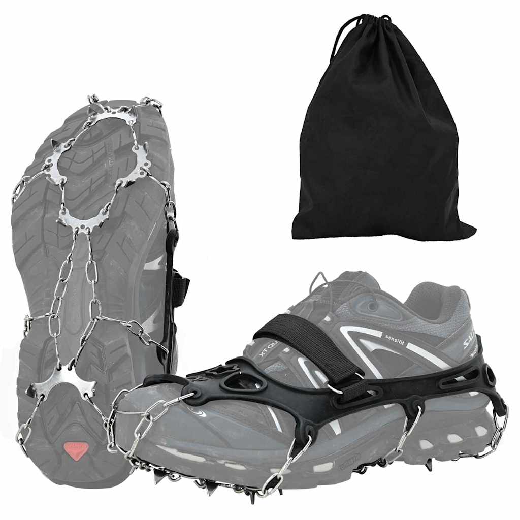 Eiskrallen für Schuhe Schwarz L Edelstahl