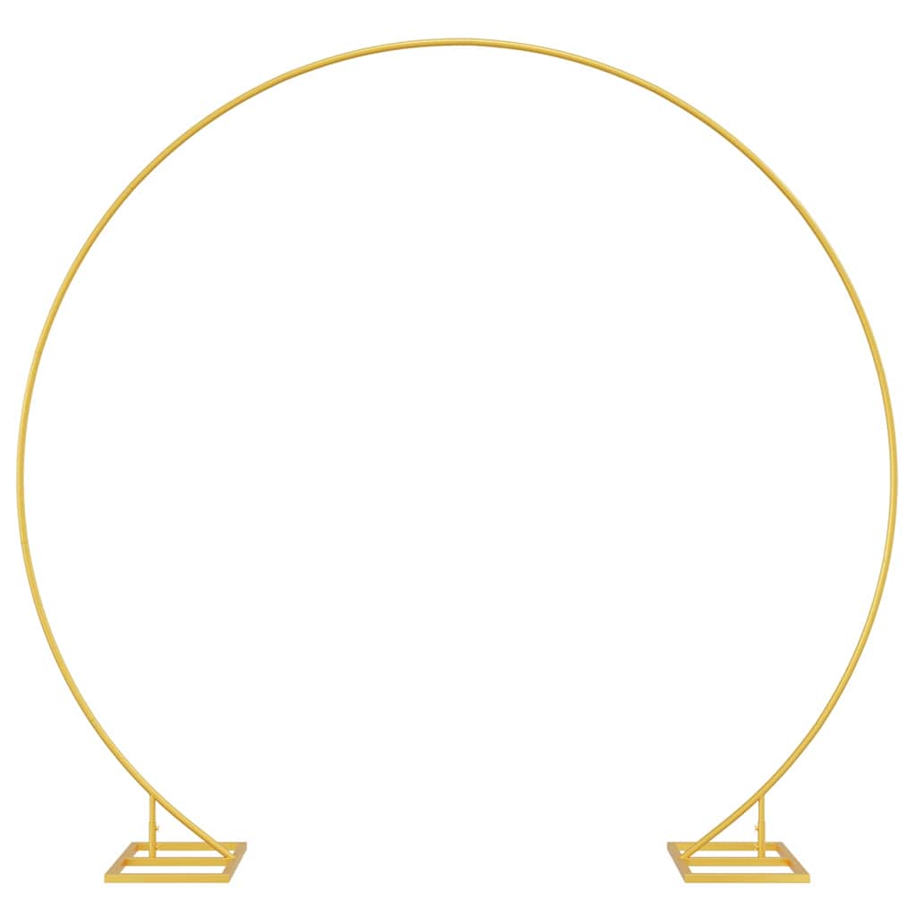 Einzelner Hochzeitsbogen Gold 220 x 45 x 200 cm Stahl
