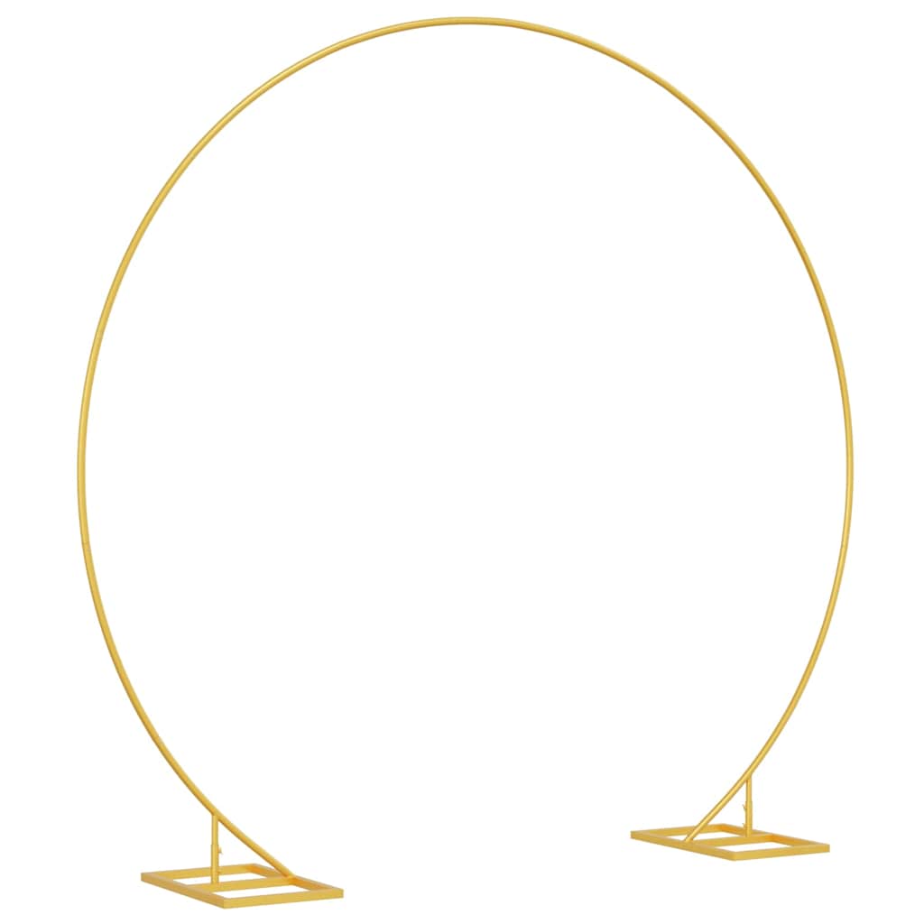 Einzelner Hochzeitsbogen Gold 220 x 45 x 200 cm Stahl