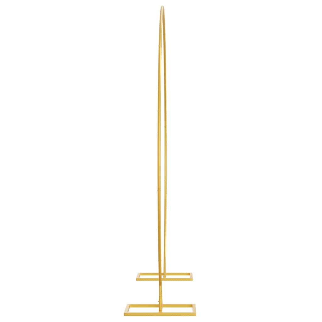 Einzelner Hochzeitsbogen Gold 220 x 45 x 200 cm Stahl
