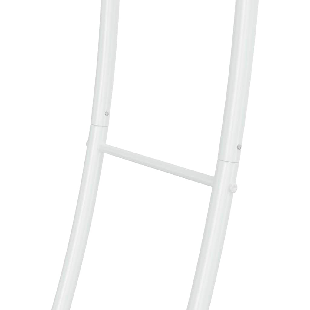 Doppelter Hochzeitsbogen Weiß 220 x 45 x 200 cm Stahl