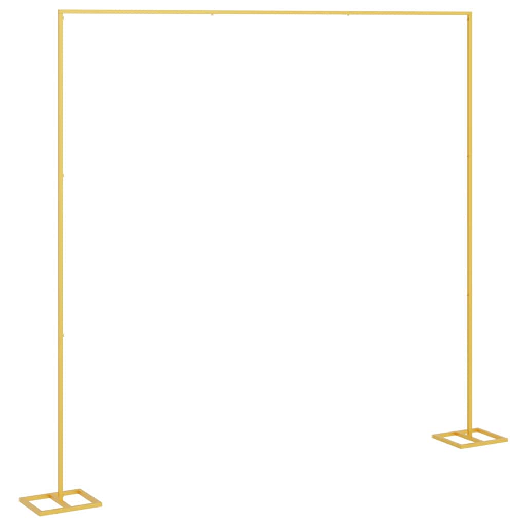 Hochzeitsbogen Gold 338 x 35 x 300 cm Stahl