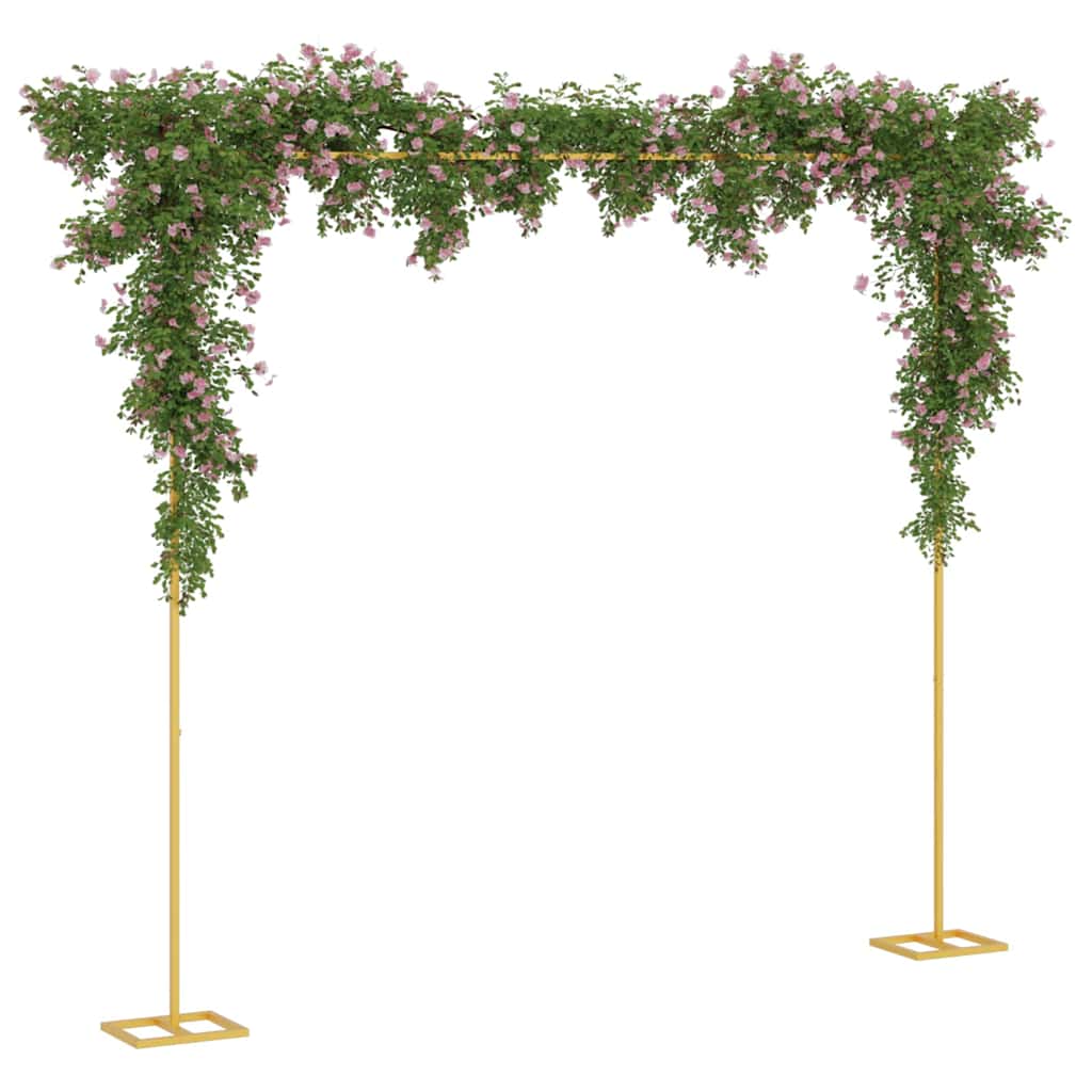 Hochzeitsbogen Gold 338 x 35 x 300 cm Stahl