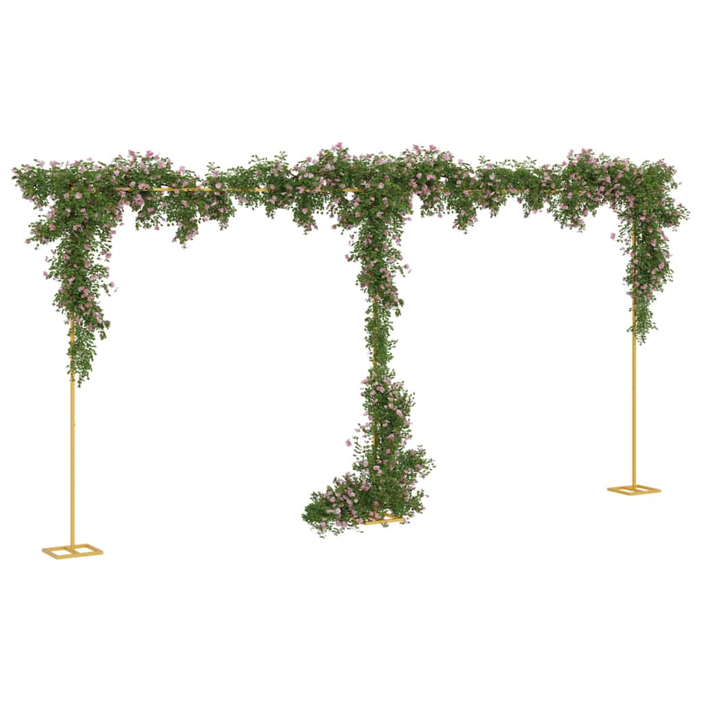 Hochzeitsbogen Gold 657 x 35 x 300 cm Stahl