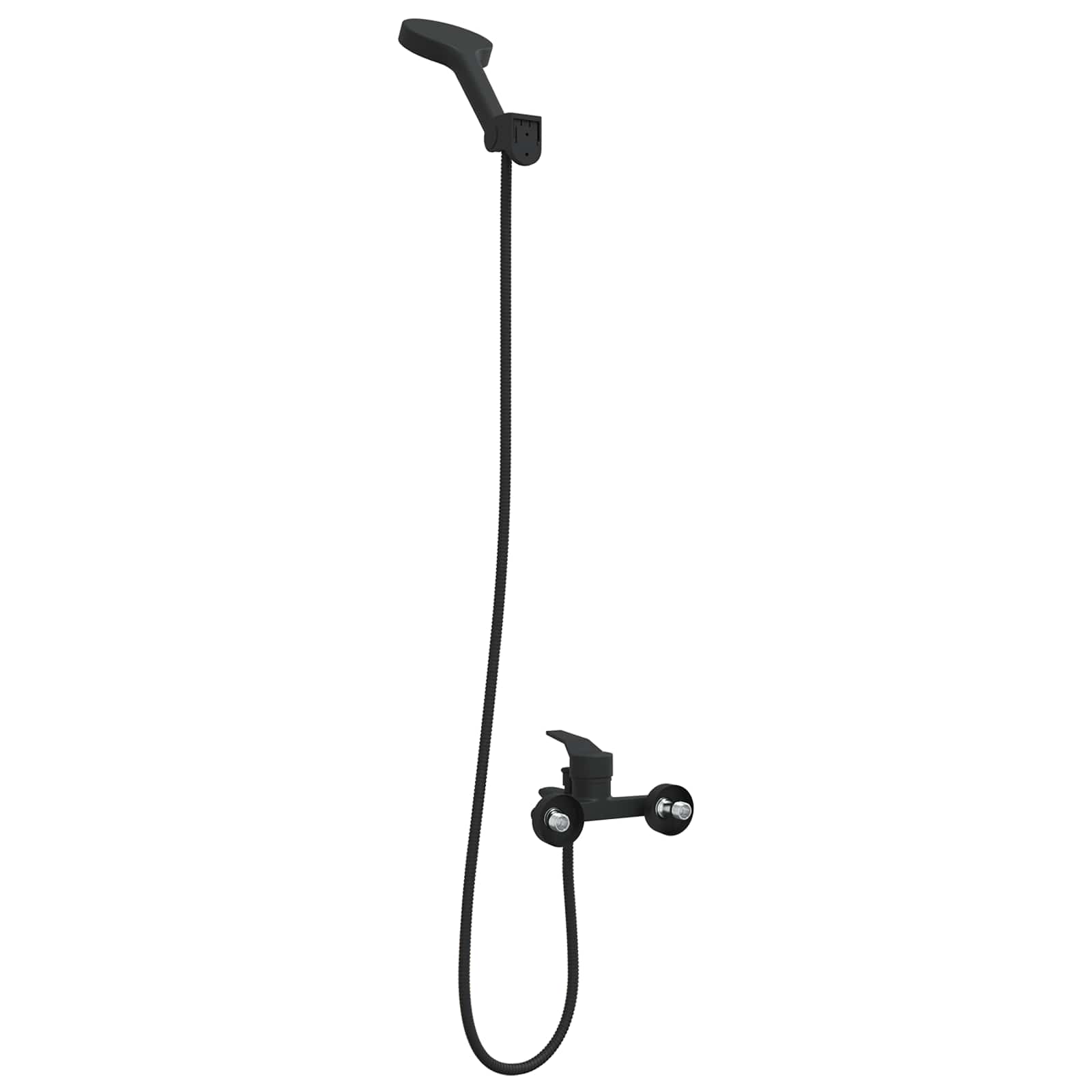 Duschkopfset Schwarz G 1/2 Zoll