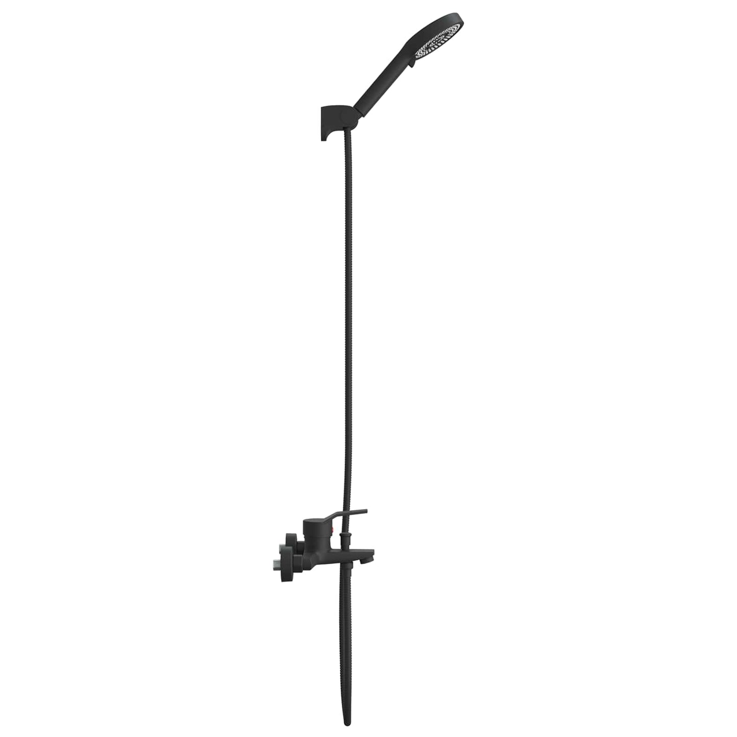 Duschkopfset Schwarz G 1/2 Zoll