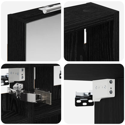 Badezimmerschrank-Set 3 stk. 80 x 10,5 x 50 cm Holzwerkstoff