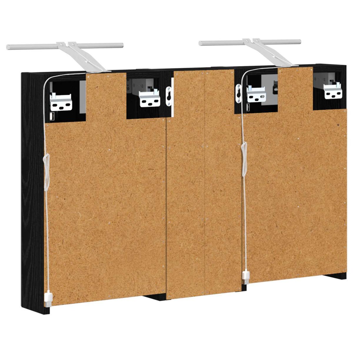 Badezimmerschrank-Set 3 stk. 80 x 10,5 x 50 cm Holzwerkstoff