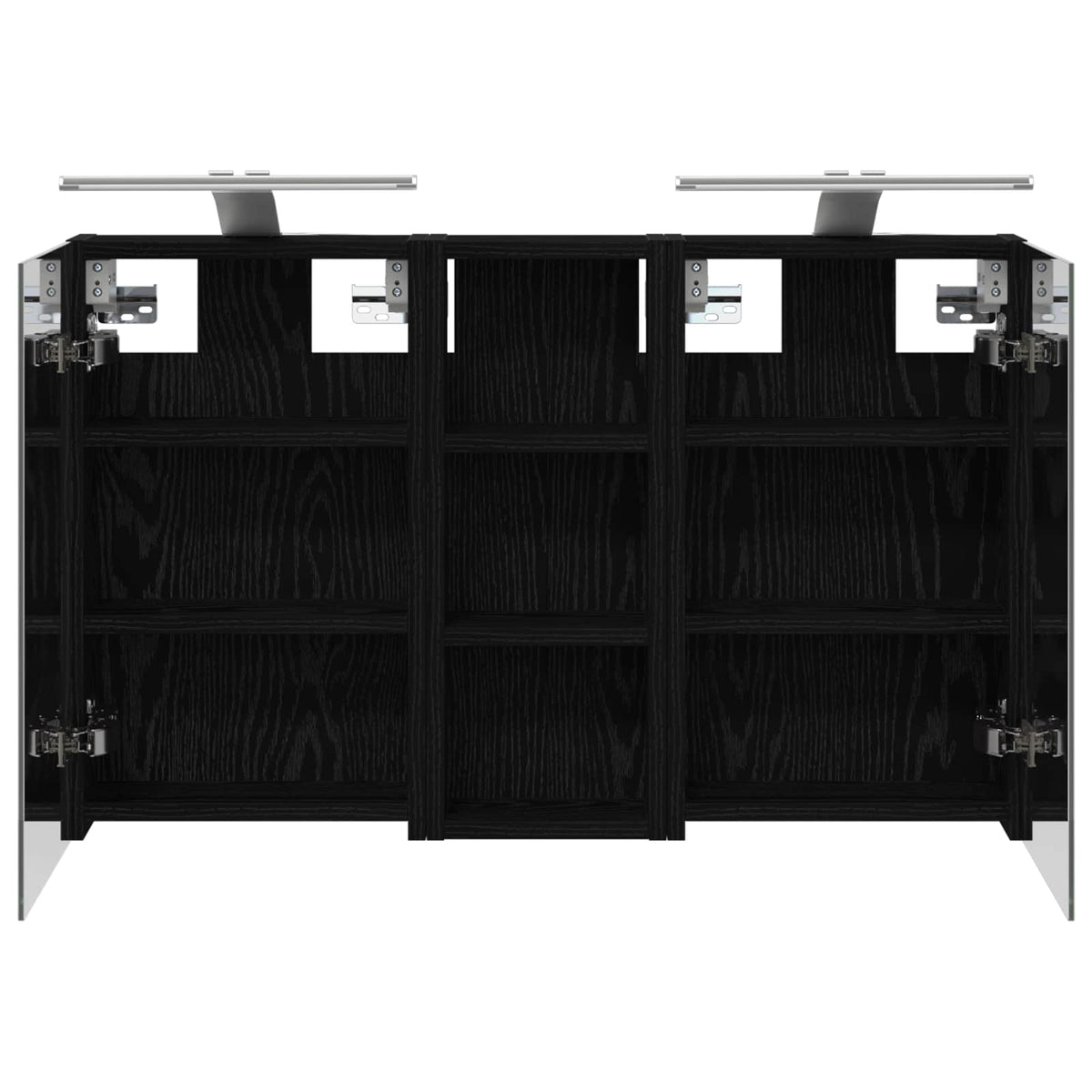 Badezimmerschrank-Set 3 stk. 80 x 10,5 x 50 cm Holzwerkstoff