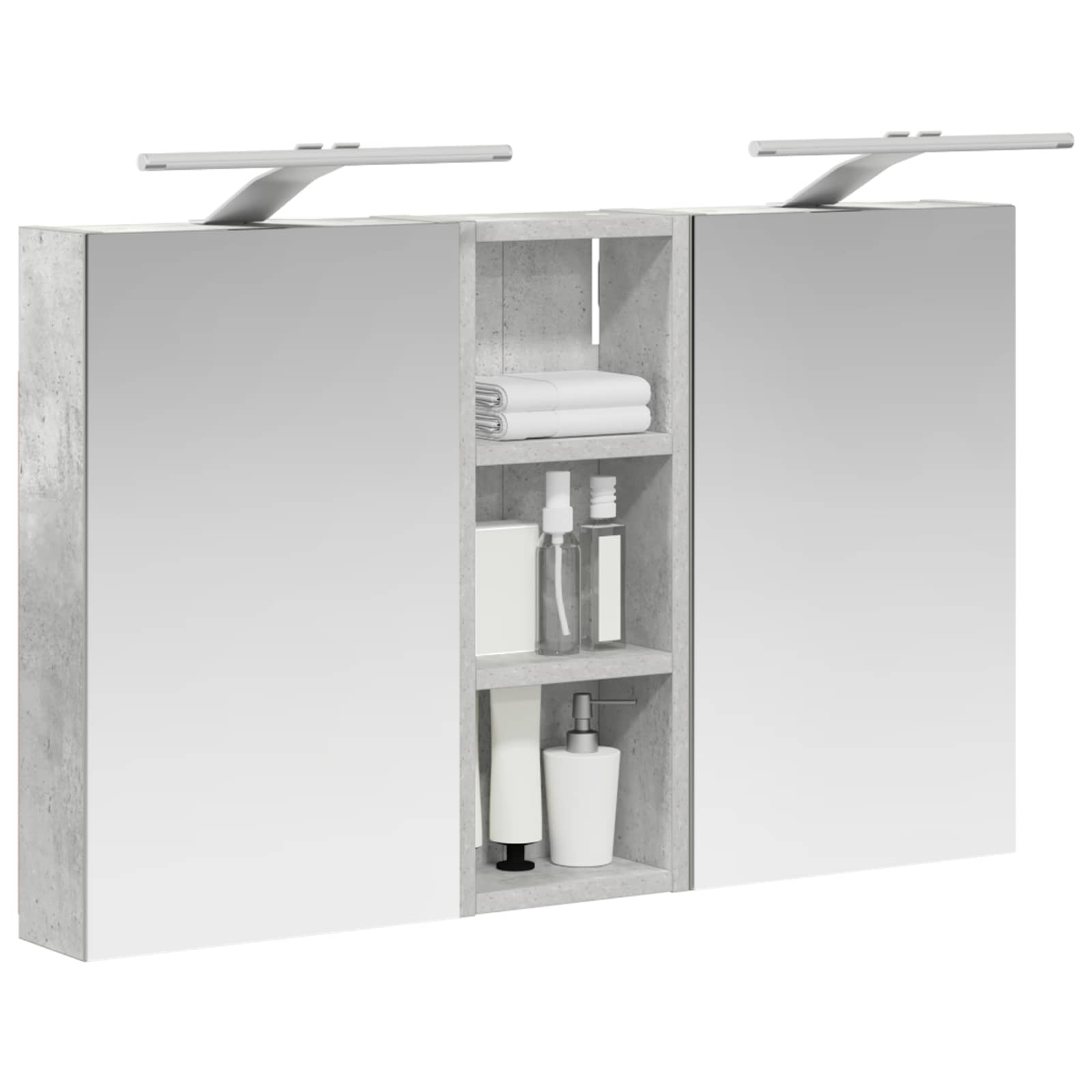 Badezimmerschrank-Set 3 stk. 80 x 10,5 x 50 cm Holzwerkstoff