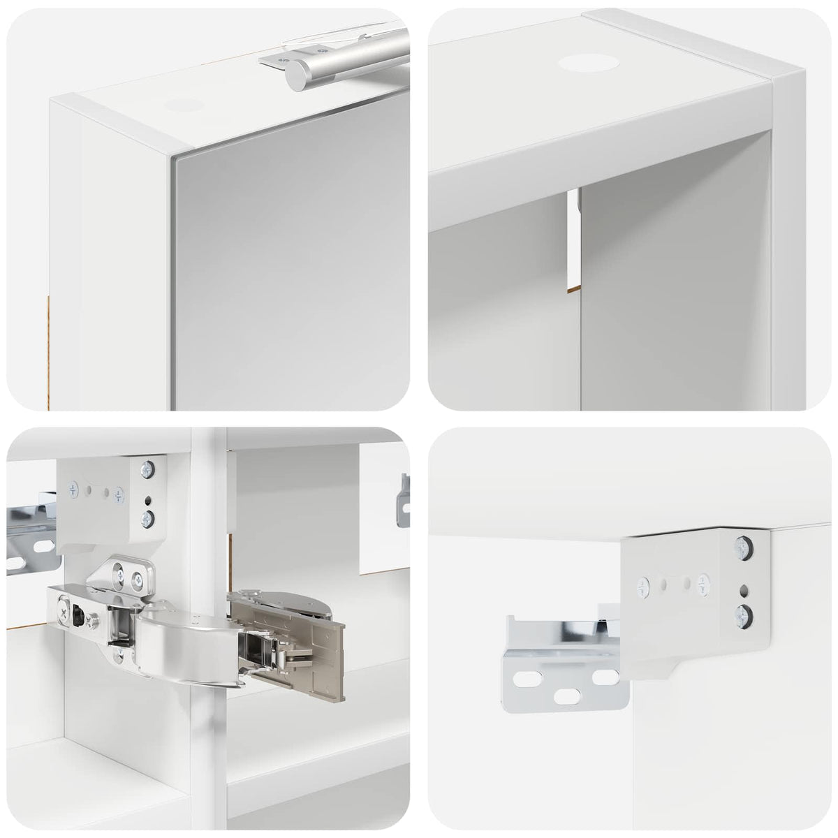 Badezimmerschrank-Set 3 stk. 100 x 10,5 x 50 cm Holzwerkstoff