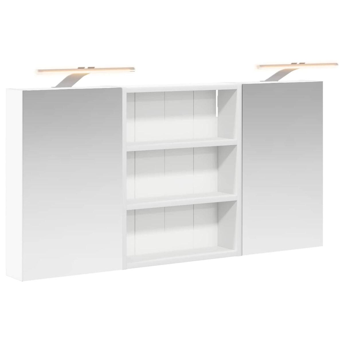 Badezimmerschrank-Set 3 stk. 100 x 10,5 x 50 cm Holzwerkstoff