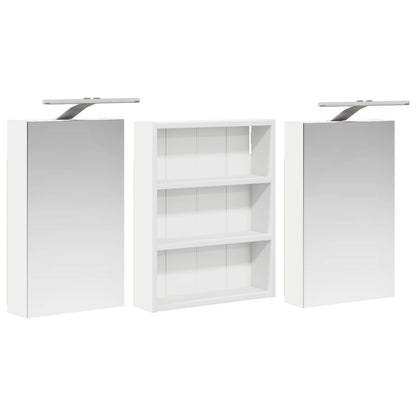 Badezimmerschrank-Set 3 stk. 100 x 10,5 x 50 cm Holzwerkstoff