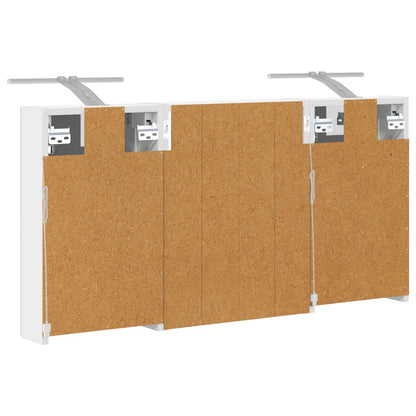 Badezimmerschrank-Set 3 stk. 100 x 10,5 x 50 cm Holzwerkstoff